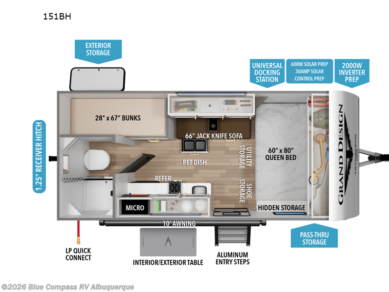 New 2027 Grand Design Transcend One 151BH available in Albuquerque, New Mexico
