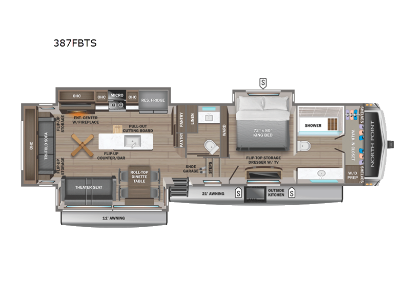 New 2027 Jayco North Point 387FBTS available in Souderton, Pennsylvania