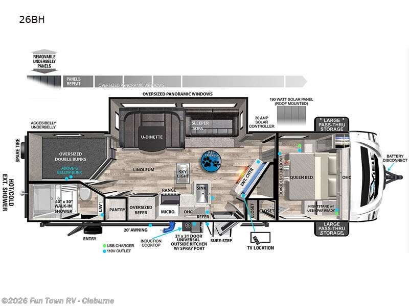Used 2022 Forest River Vibe 26BH available in Cleburne, Texas