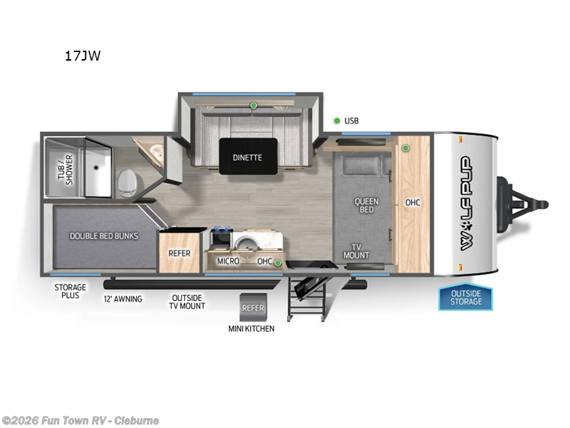New 2026 Forest River Cherokee Wolf Pup 17JW available in Cleburne, Texas