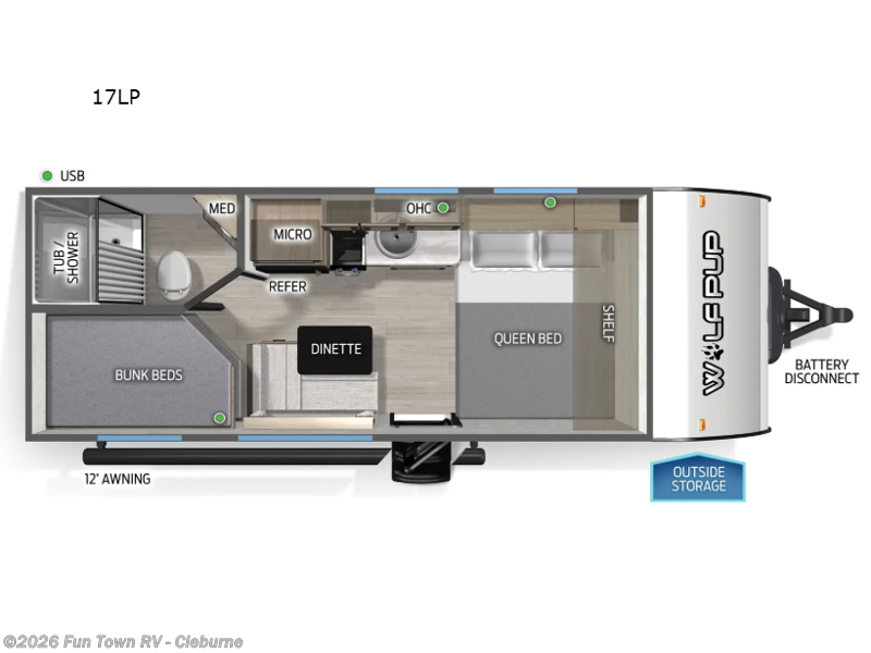 New 2026 Forest River Cherokee Wolf Pup 17LP available in Cleburne, Texas
