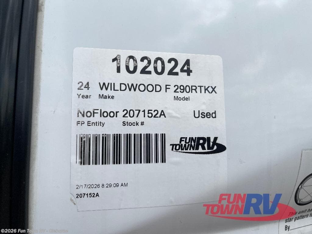 Used 2024 Forest River Wildwood FSX 290RTKX available in Cleburne, Texas