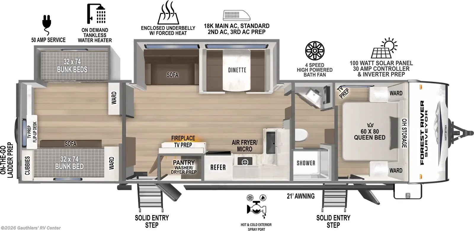 New 2027 Forest River Surveyor Camp 32CAMP available in Scott, Louisiana
