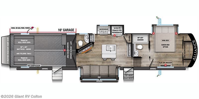 New 2026 Alliance RV Valor 41V16 available in Colton, California