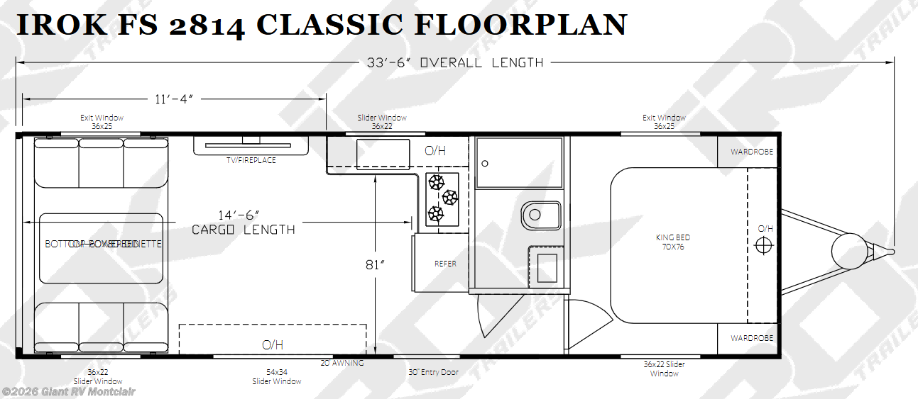 New 2027 Irok Trailers  FS Classic Line IROK FS 2814 available in Montclair, California