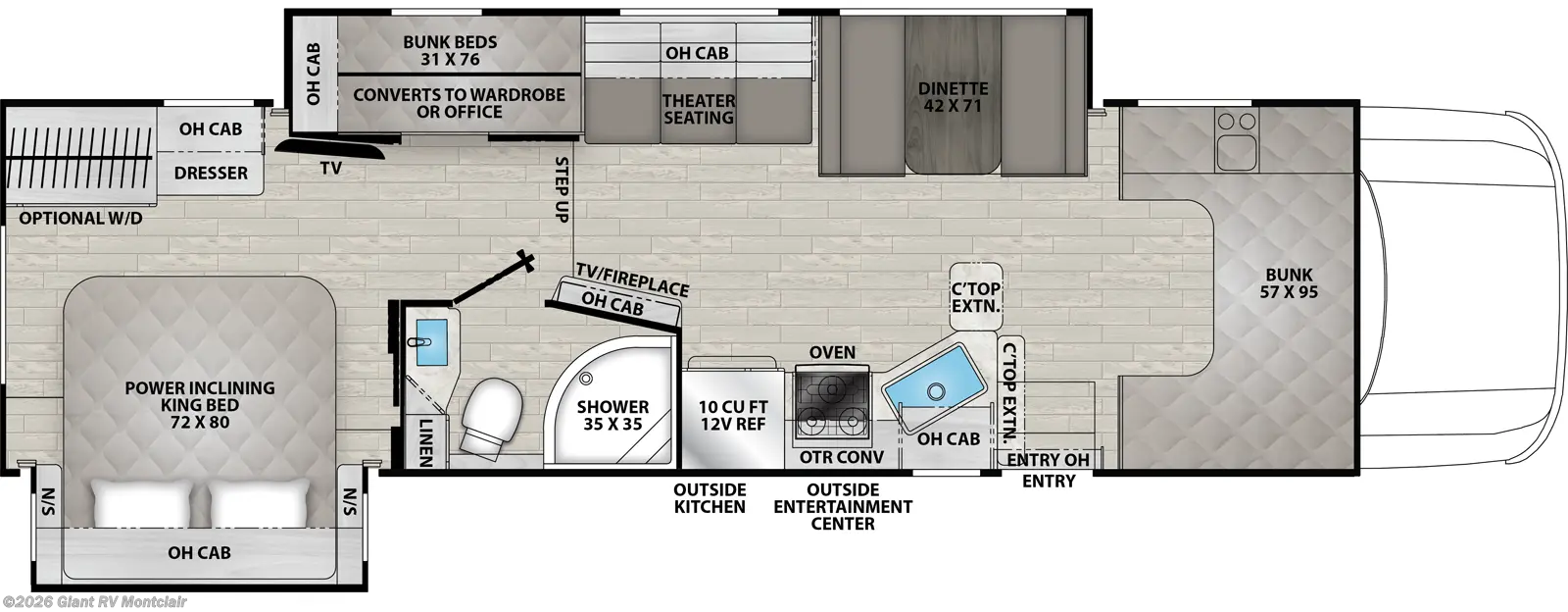 New 2026 Coachmen Entourage 340BH available in Montclair, California