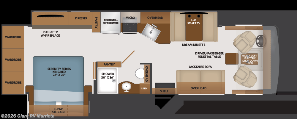 New 2026 Fleetwood Fortis 32RW available in Murrieta, California