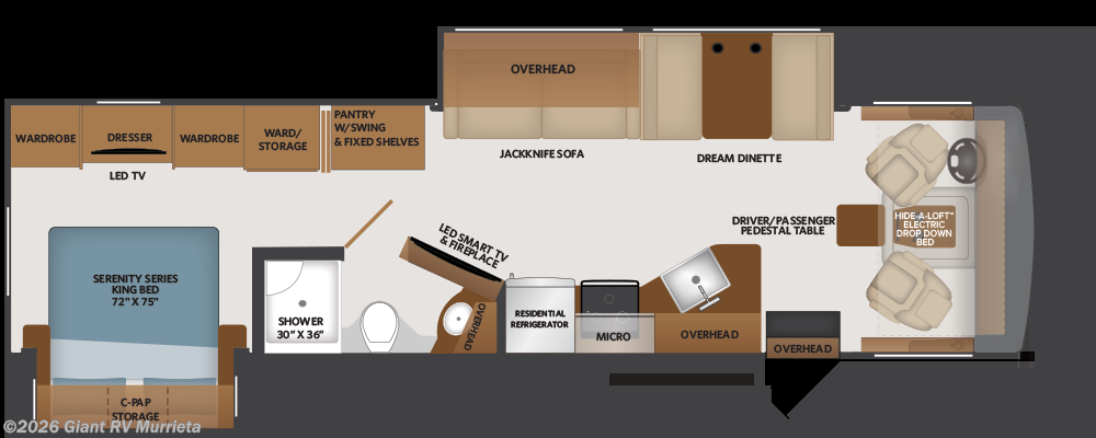 New 2026 Fleetwood Fortis 34MB available in Murrieta, California