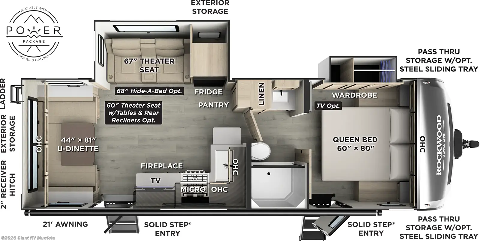 New 2027 Forest River Rockwood Ultra Lite 2618RD available in Murrieta, California