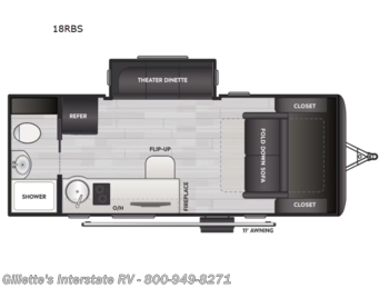 New 2025 Keystone Sprout 18RBS available in Haslett, Michigan
