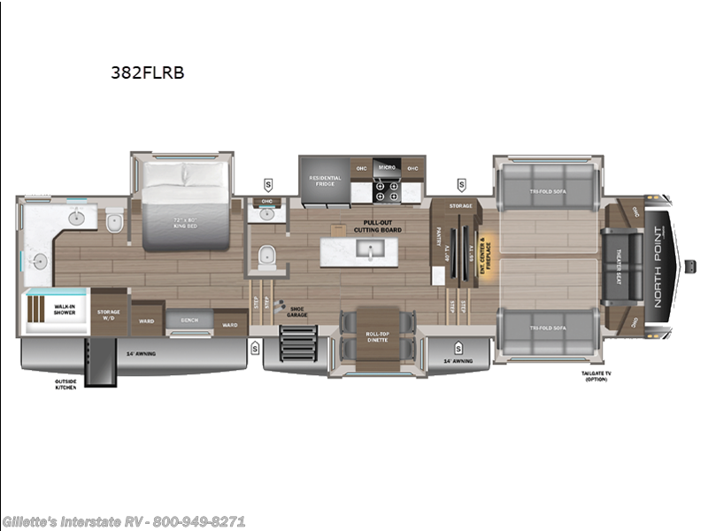 New 2026 Jayco North Point 382FLRB available in Haslett, Michigan