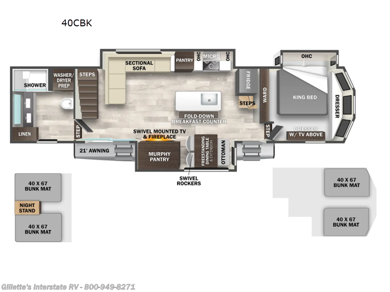 New 2026 Forest River Cedar Creek Cottage 40CBK available in Haslett, Michigan