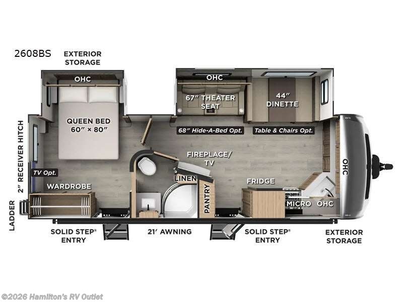 New 2027 Forest River Rockwood Ultra Lite 2608BS available in Saginaw, Michigan
