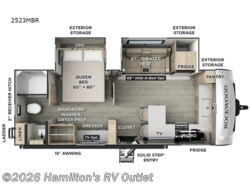 New 2026 Forest River Rockwood Mini Lite 2523MBR available in Saginaw, Michigan