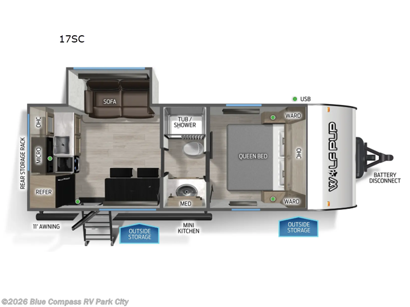 New 2026 Forest River Cherokee Wolf Pup 17SC available in Park City, Kansas