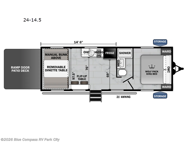 Used 2024 Forest River Cherokee Wolf Pack 24-14.5 available in Park City, Kansas
