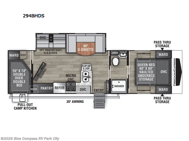 Used 2023 Coachmen Freedom Express Ultra Lite 294BHDS available in Park City, Kansas
