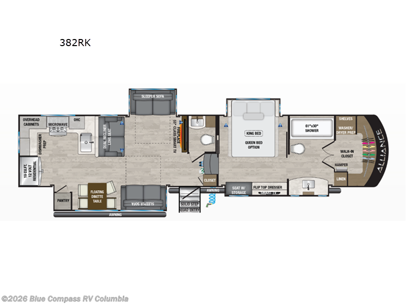Used 2024 Alliance RV Paradigm 382RK available in Lexington, South Carolina