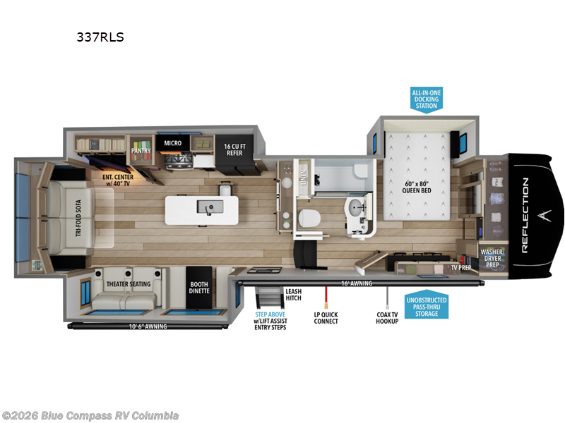 New 2026 Grand Design Reflection 337RLS available in Lexington, South Carolina