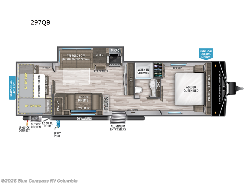 Used 2023 Grand Design Transcend Xplor 297QB available in Lexington, South Carolina