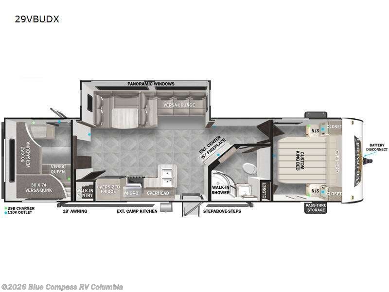 Used 2023  Forest River Wildwood 29VBUDX by Forest River from Blue Compass RV Columbia in Lexington, SC