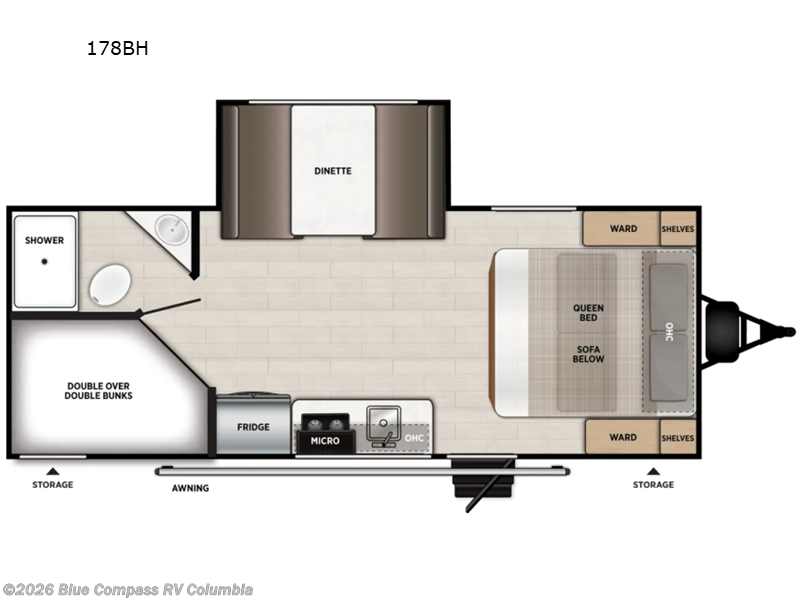 New 2027 Forest River Wildwood FSX 178BH available in Lexington, South Carolina