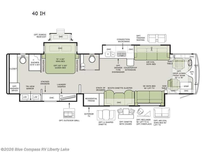 New 2026 Tiffin Phaeton 40 IH available in Liberty Lake, Washington