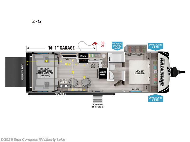 New 2026 Grand Design Momentum G-Class 27G available in Liberty Lake, Washington