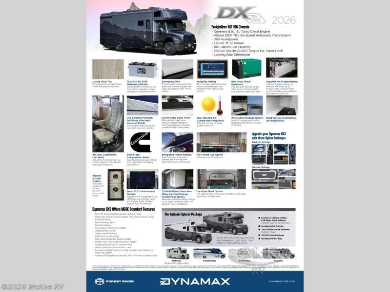New 2026 Dynamax Corp DX3 34KD available in Perry, Iowa