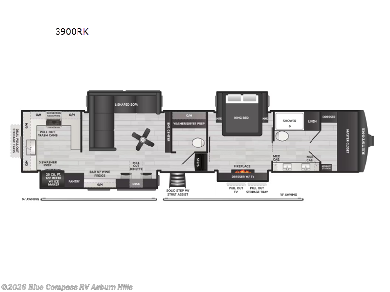 New 2026 Keystone Montana 3900RK available in Auburn Hills, Michigan