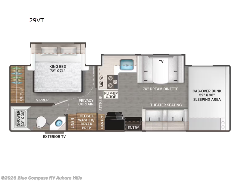 New 2027 Thor Motor Coach Geneva 29VT available in Auburn Hills, Michigan