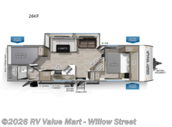 New 2026 Forest River Cherokee Grey Wolf 26KF available in Willow Street, Pennsylvania