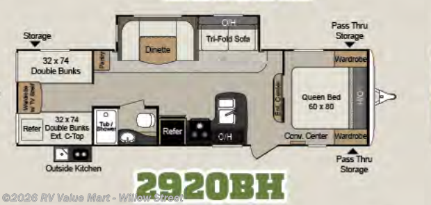 Used 2018 Keystone Passport 2920 BH available in Willow Street, Pennsylvania
