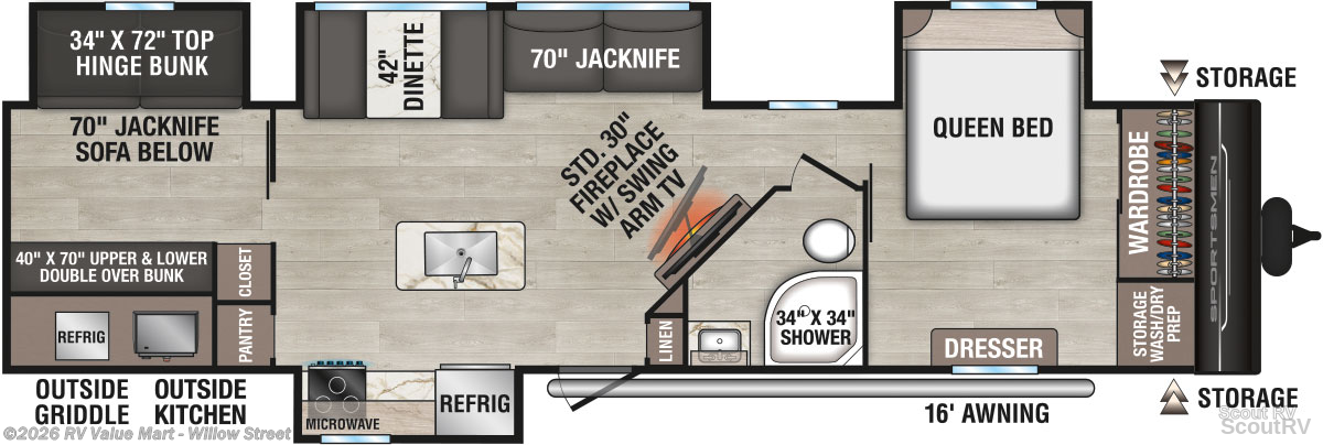 New 2027 K-Z Sportsmen 344BHK available in Willow Street, Pennsylvania