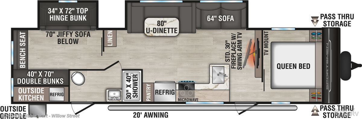 New 2027 K-Z Sportsmen 332BHK available in Willow Street, Pennsylvania