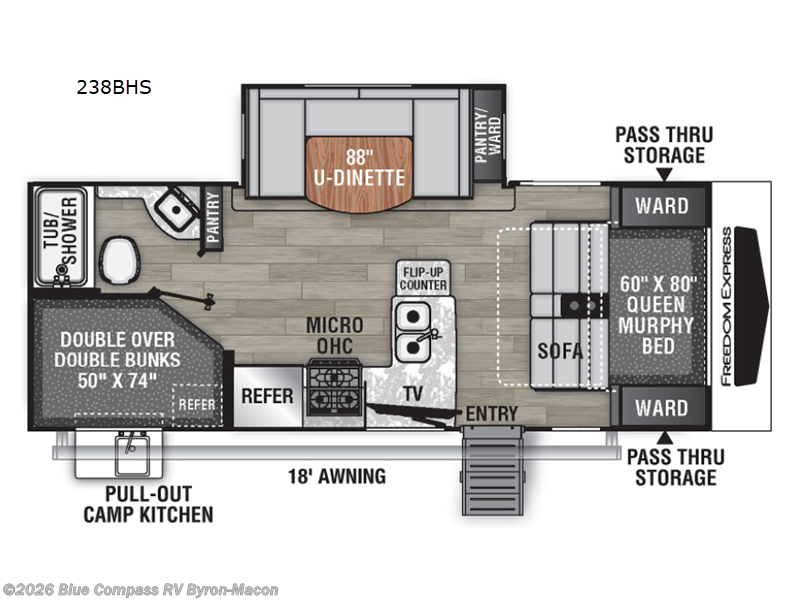Used 2022 Coachmen Freedom Express Ultra Lite 238BHS available in Byron, Georgia