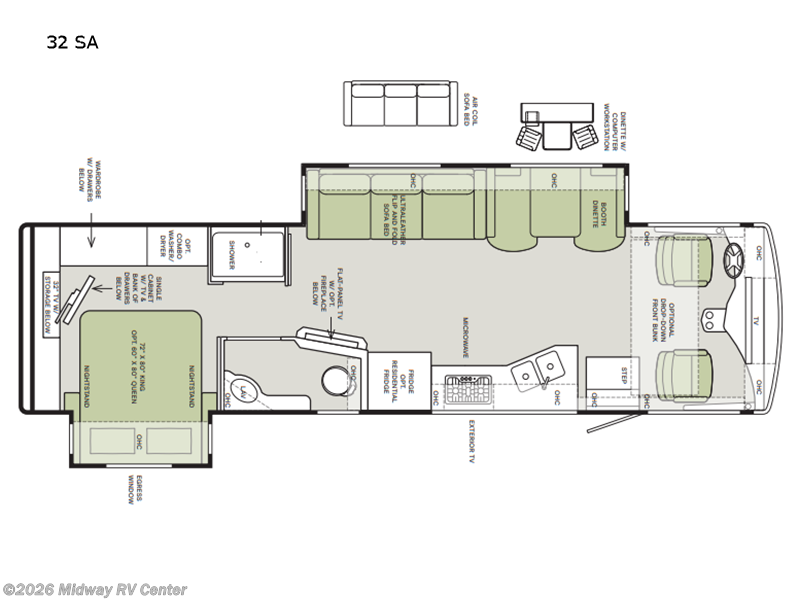 Used 2023 Tiffin Open Road Allegro 32 SA available in Grand Rapids, Michigan