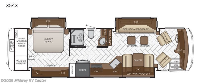 Used 2020  Newmar New Aire 3543 by Newmar from Midway RV Center in Grand Rapids, MI