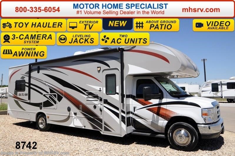 New 2014 Thor Motor Coach Outlaw 29H Toy Hauler W/Jacks, 2 A/Cs, 3 TV, Patio available in Alvarado, Texas