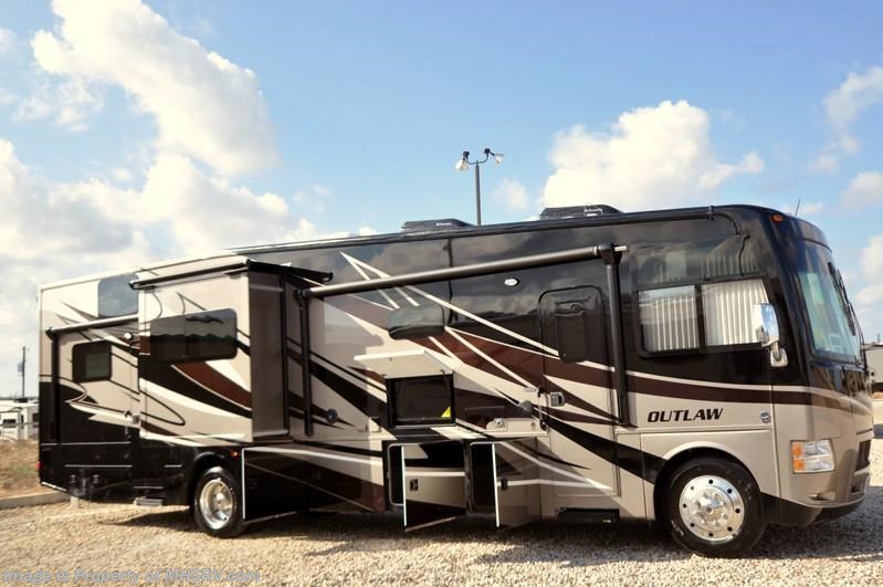 New 2015 Thor Motor Coach Outlaw 37MD Patio, 26K Chassis, 2 Slide, 3 A/C, 5 TV available in Alvarado, Texas