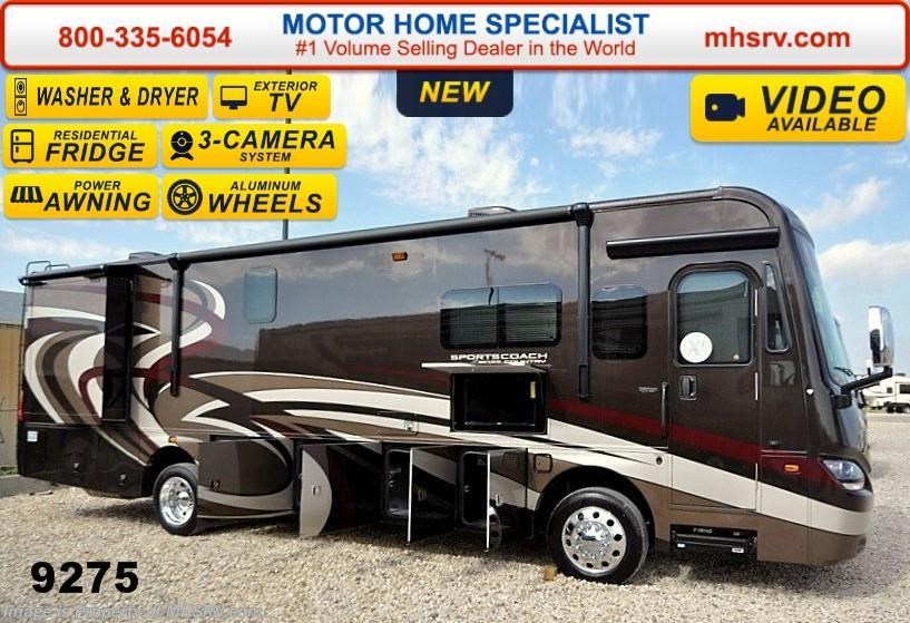 New 2015 Sportscoach Cross Country 360DL W/Fireplace, Res Fridge, W/D, Sat, 340HP available in Alvarado, Texas