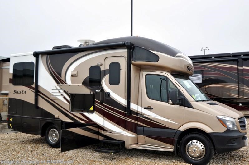 New 2015 Thor Motor Coach Four Winds Siesta Sprinter 24SR Diesel RV W/ 2 Slides, Dsl Gen, Exterior TV available in Alvarado, Texas
