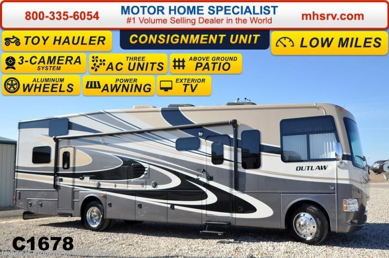 Used 2014 Thor Motor Coach Outlaw 37LS Garage, 26K Chassis, Power Bunk, 3 A/C, 4 TV available in Alvarado, Texas