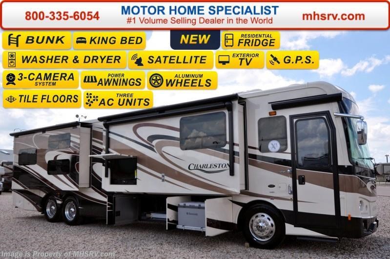 New 2016 Forest River Charleston 430BH Bunk House, Tag Axle Luxury Diesel RV available in Alvarado, Texas
