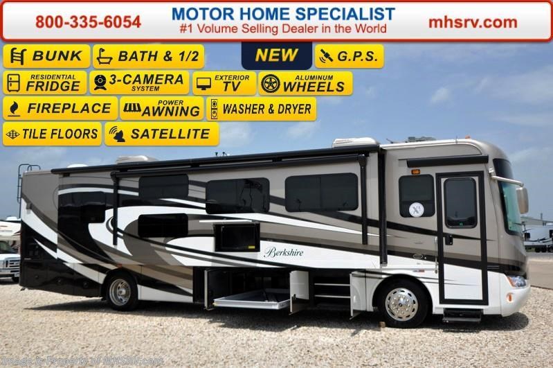 New 2016 Forest River Berkshire 38A-340 Bath & 1/2, Bunks, Stack W/D, Sat. Dome available in Alvarado, Texas