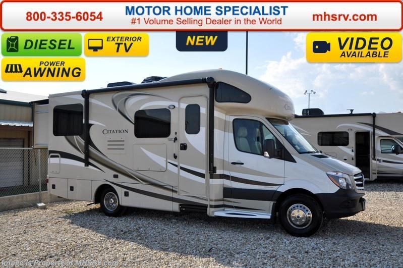 New 2016 Thor Motor Coach Chateau Citation Sprinter 24SR Diesel RV W/ 2 Slides, Ext. TV available in Alvarado, Texas