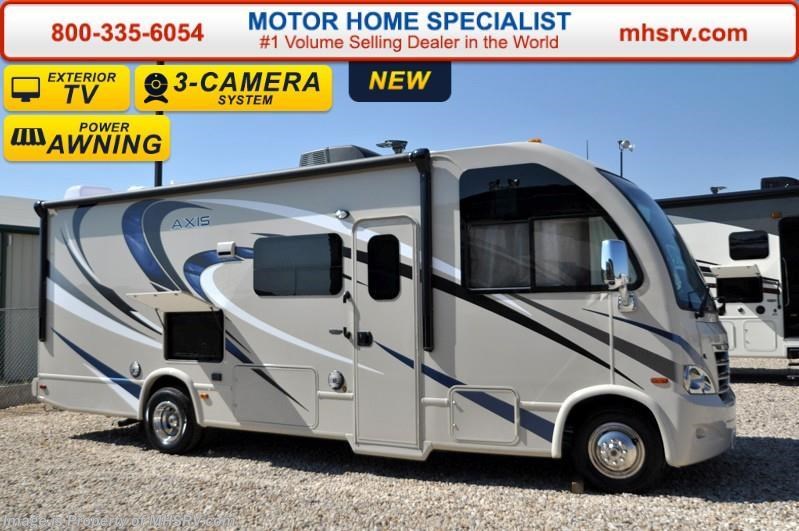 New 2016 Thor Motor Coach Axis 25.3 W/ Slide, 15.0 BTU A/C, IFS, Ext. TV available in Alvarado, Texas