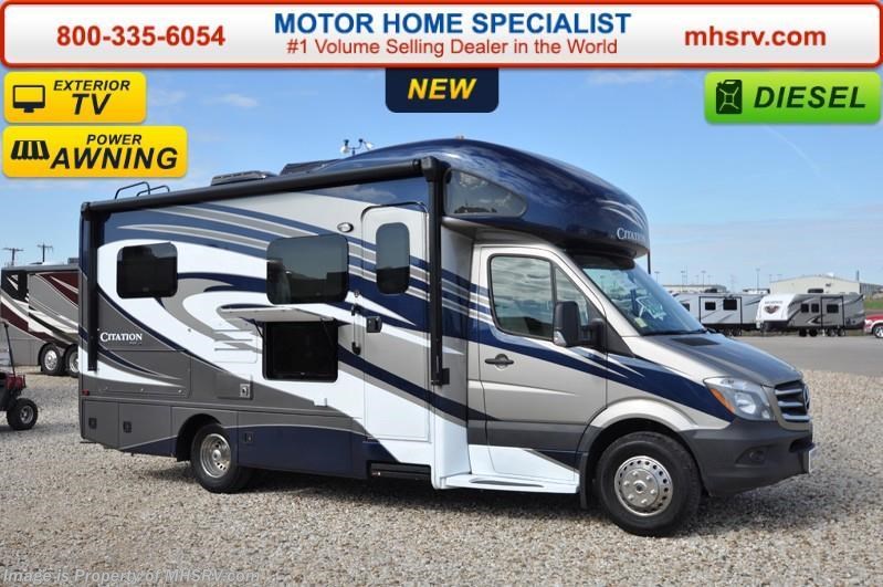 New 2016 Thor Motor Coach Chateau Citation Sprinter 24SA Diesel RV W/Slide, FBP, Diesel Gen & Ext. TV available in Alvarado, Texas