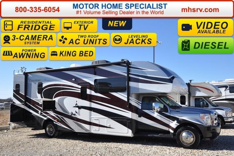 New 2016 Thor Motor Coach Chateau Super C 33SW W/Cabover Ent, King Bed, Dsl. Gen available in Alvarado, Texas