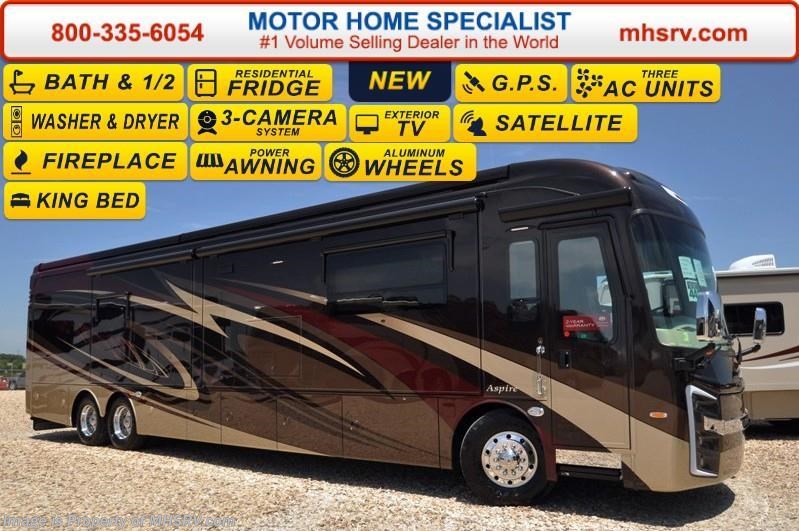 New 2017 Entegra Coach Aspire 44B Bath & 1/2 RV for Sale at MHSRV available in Alvarado, Texas